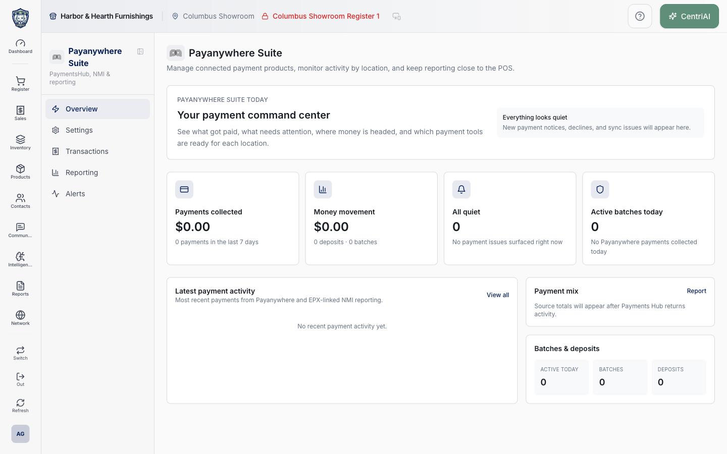 Real Harbor and Hearth CentriPay overview